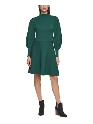 

VINCE CAMUTO Женское зеленое платье-пуф с рукавами выше колена + расклешенное платье, Зеленый