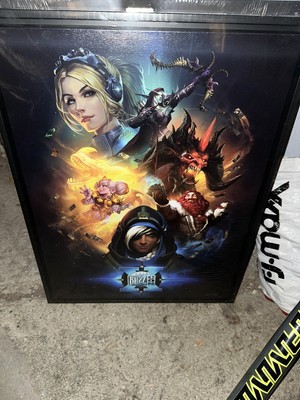 BLIZZARD BLIZZCON KEY ART CANVAS 2016 WARCRAFT OVERWATCH DIABLO HEARTHSTONE
