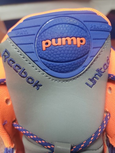 Pre-owned Reebok The Pump Certified X Limited Edt 25th Anniversary Size 10.5 M44772 In Blue