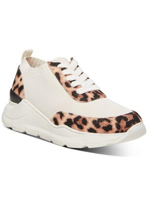 

STEVEN Женские бежевые кроссовки с леопардовым принтом 0,5 дюйма на платформе Pari Wedge Athletic Sneakers 5,5 M, Бежевый, PARI01D1