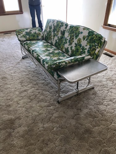 Vintage Aluminum Framed Porch Glider