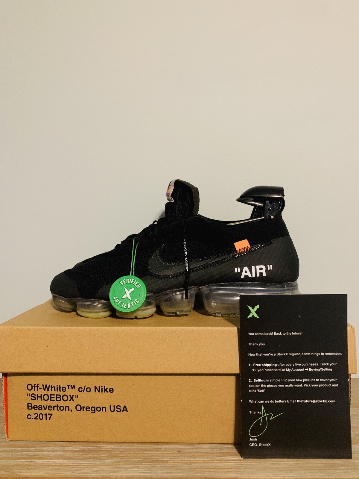 nike vapormax off white stockx