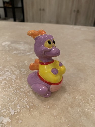 Vintage Disney Figment Dragon Ceramic figurine purple Epcot made in Japan