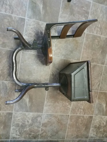 Vintage Child's School Desk & Chair Wood And Metal