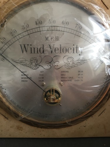 Cape Cod Delicate Instruments Wind Velocity Speed Direction Indicator 6” New Box