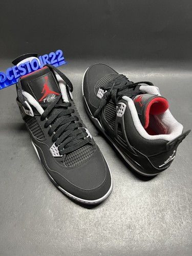 Pre-owned Jordan Nike Air  4 Iv Golf [cu9981 002] Black Fire Red Cement Bred Sz 11.5