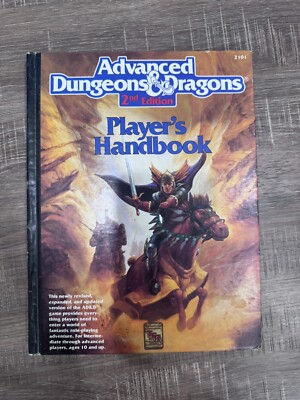 Players Handbook Advanced Dungeons and Dragons 2nd Edition