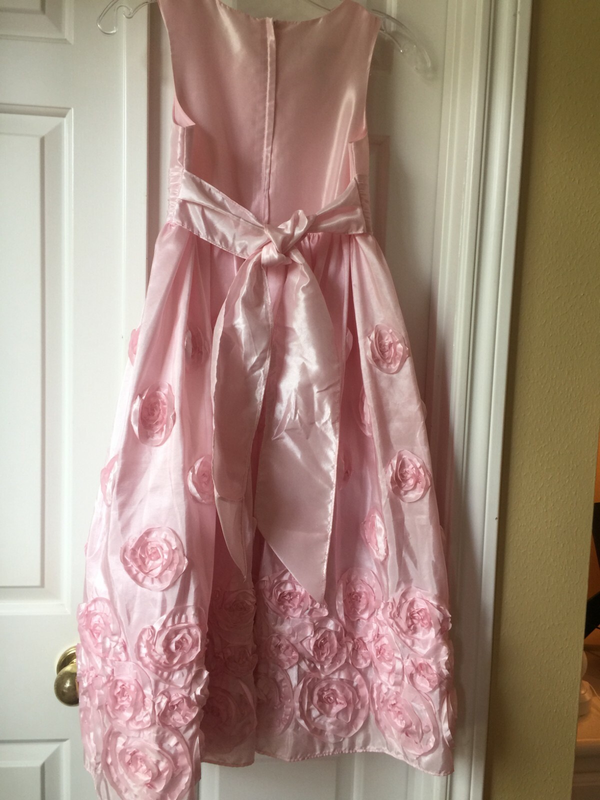 Gorgeous pink with flowers & tulle Easter/Flower Girl Bonnie Jean Dress Size 10