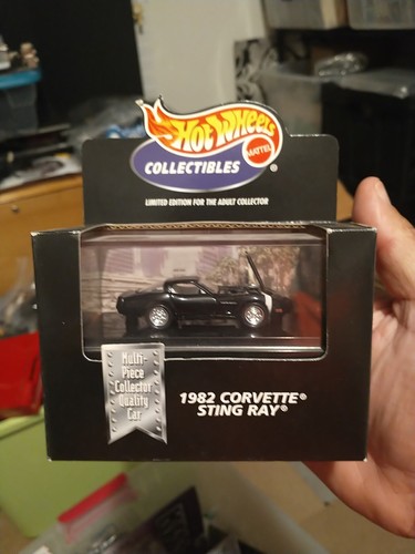 1982 Corvette Stingray Multi Piece Collector Quality Car Black Nib