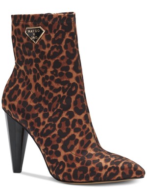 MATEO BY INC / женские коричневые стрейчевые модельные ботинки Luisa с острым носком на молнии, 7,5 М