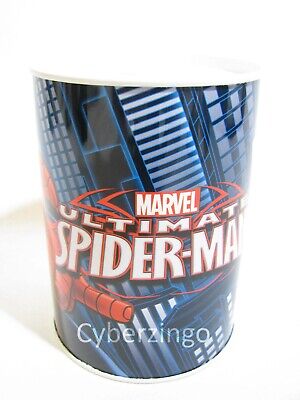 Spiderman Metal Coin Bank Peter Parker Stan Lee Superhero BRAND NEW
