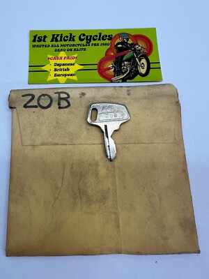 Vintage TEC Honda Factory Pre Cut Motorcycle Key # 20B OEM
