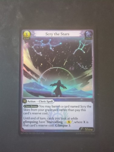 Scry The Stars Foil - Grand archive TCG | eBay