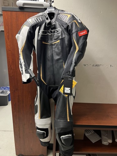 motorcycle one piece racing leather suit SPIDI Track Pro Size 46 EU