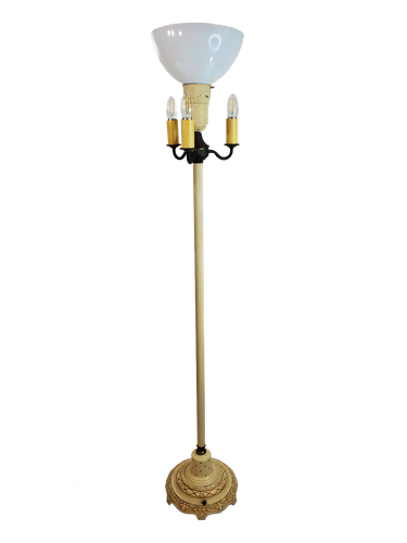 DEPT KOZIK スタンドランプ vintage 90年代 デプト コジック BOKT Gold Mid Century Modern Floor Lamp 5-Lights Glass Globe