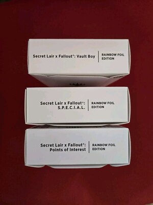Secret Lair Fallout Foil Set of 3 SPECIAL, Points of Interest, Vault Boy SEALED