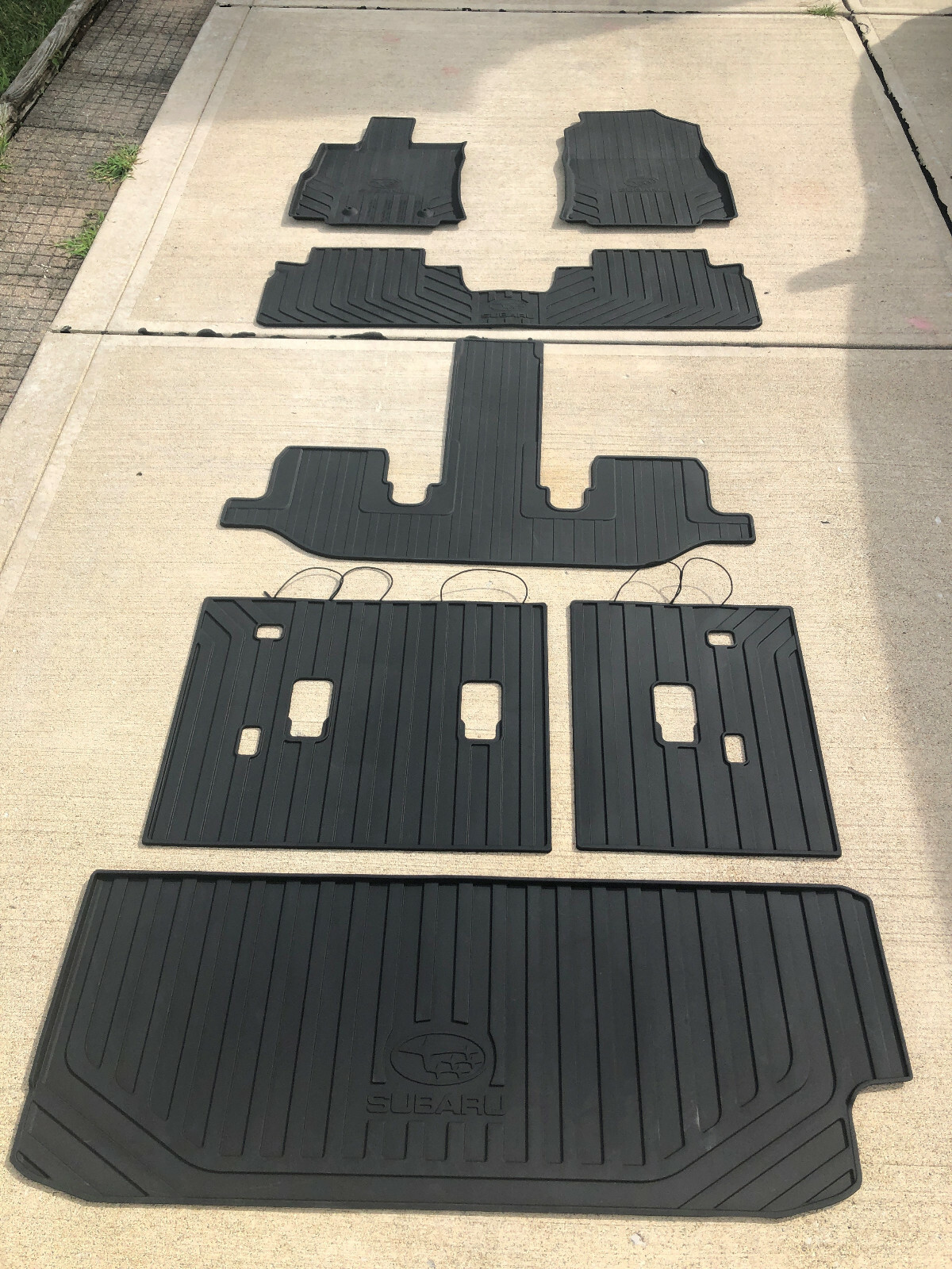 Subaru Ascent OEM All Weather Floor Mats, Seat Back Protector and Cargo