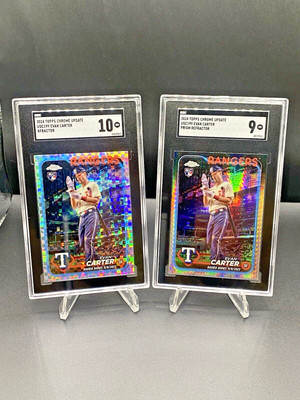 Evan Carter (RC) LOT 2024 Topps Chrome Update - X-Fractor & Prism #USC199 READ