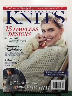 Interweave Knits Timeless Designs Knits For Him Spring 2017 FREE SHIPPING JB