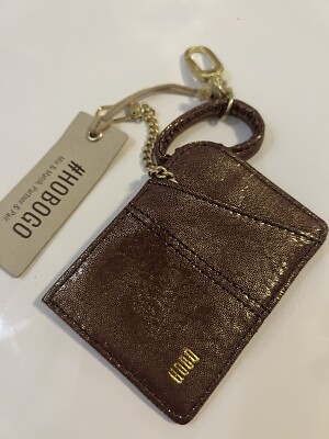 Hobo Go Sable Bag Charm - Sugar Plum Metallic Leather- NWT $58