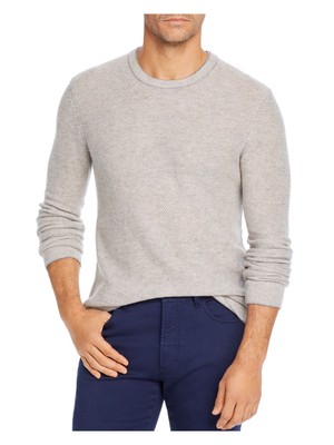 

Дизайнерский бренд Mens Honeycomb Brown Round Neck Pullover Sweater, Коричневый