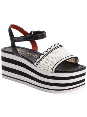 

Женские черные босоножки KATE SPADE NEW YORK на высокой танкетке 1-1/2 дюйма на платформе, Черный, K0090