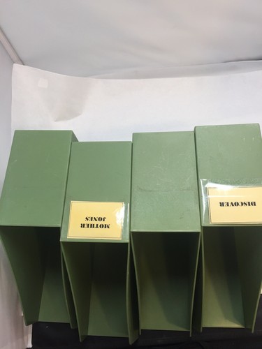 LOT Of 4 Plastic Magazine File Stand Holder Home Office Storage Files Documents