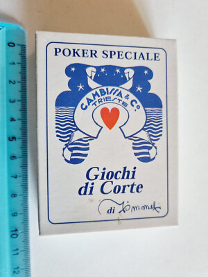CARTE DA GIOCO GIOCHI DI CORTE CAMBISSA POKER ORIGINAL VINTAGE PLAYING CARDS NEW