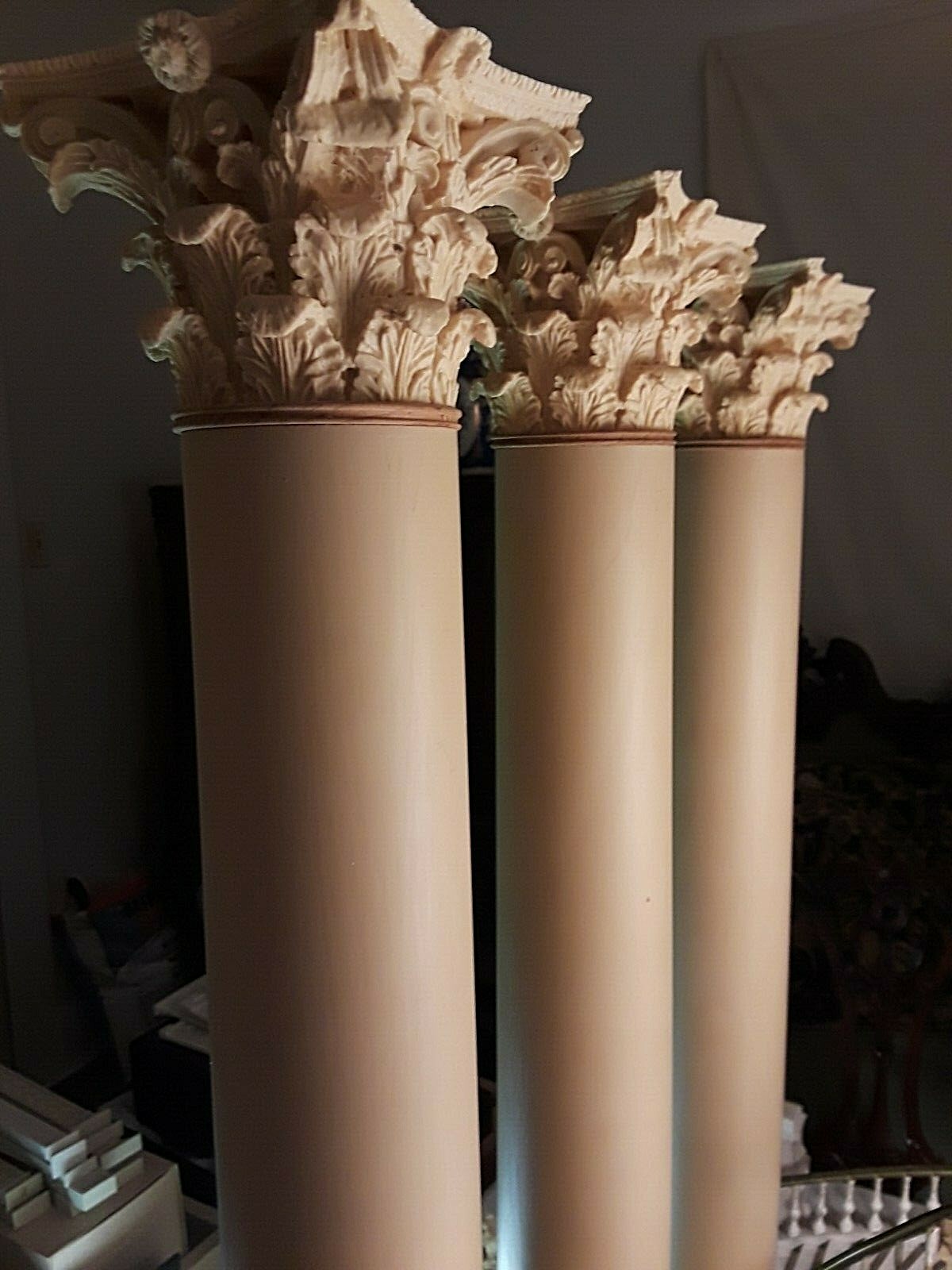 ONE, CORINTHIAN ROUND COLUMN,   HEIGHT 34 3/4