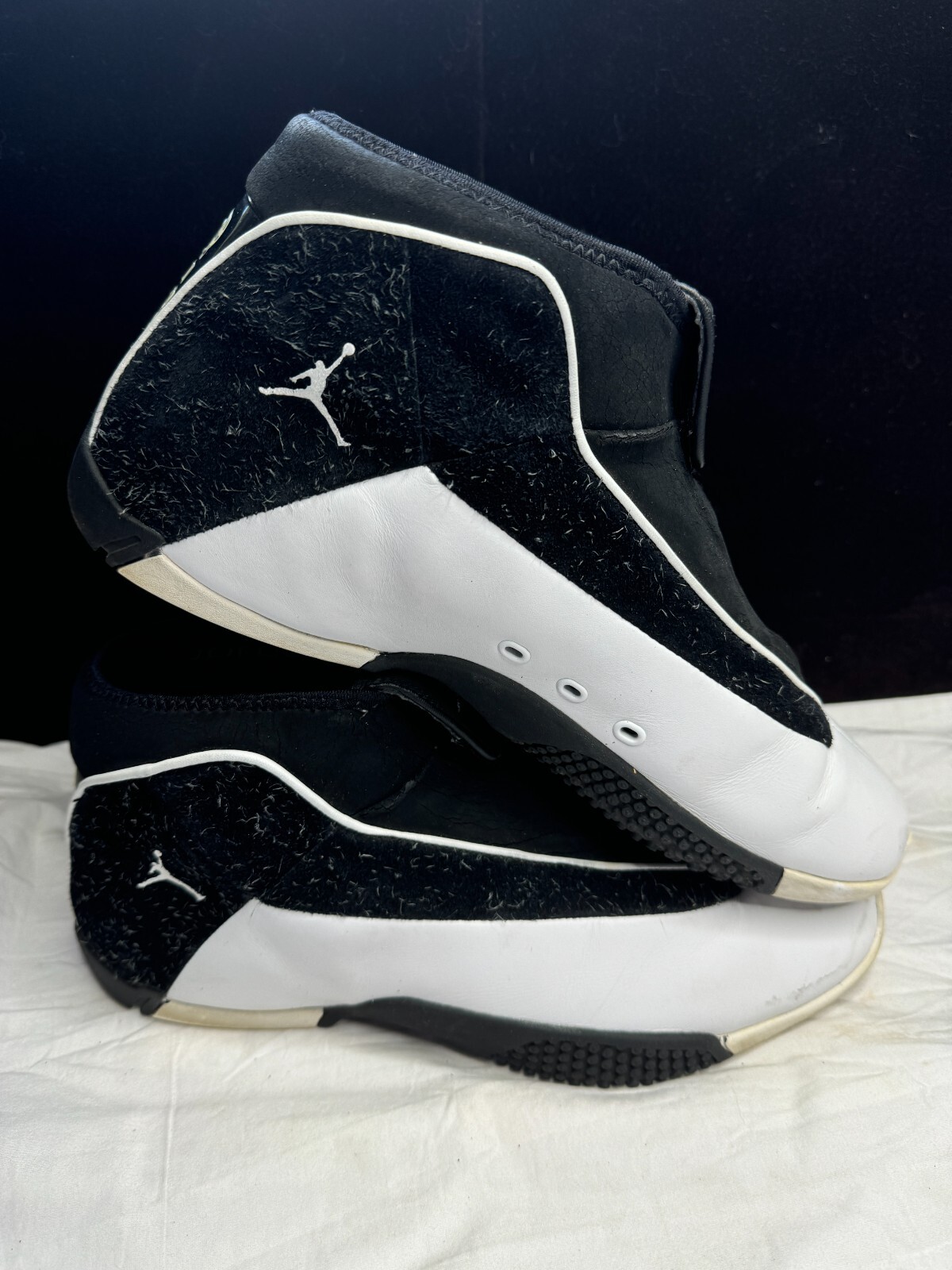 Charles Woodson 24 Nike Jordan Trifecta White Black Varsity 2002