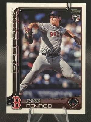 2025 Topps 698 Zach Penrod Boston Red Sox Rookie