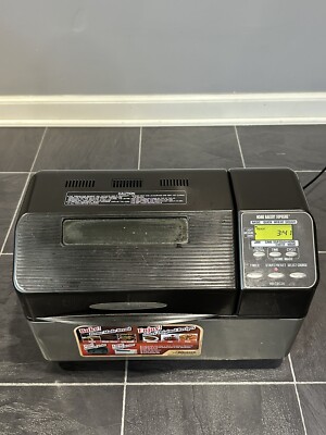 ZOJIRUSHI BB-CEC20 2 LB Loaf Bread Machine Home Bakery Supreme Black READ