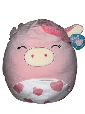 16  Clay Big Squishmallow Pink Cow NWT