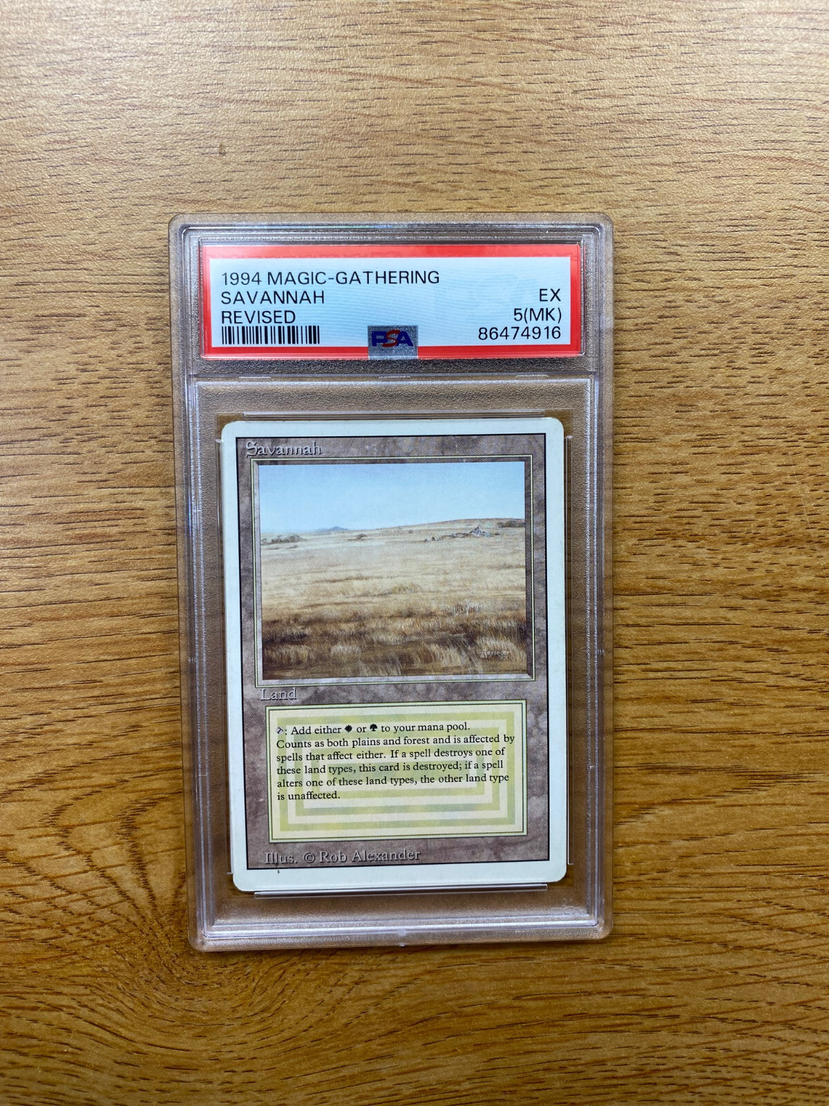 マジック：ザ・ギャザリング - Savannah Revised PSA9② MTG Revised Savannah Dual Land GEM Mint BGS 9.5 Card Magic
