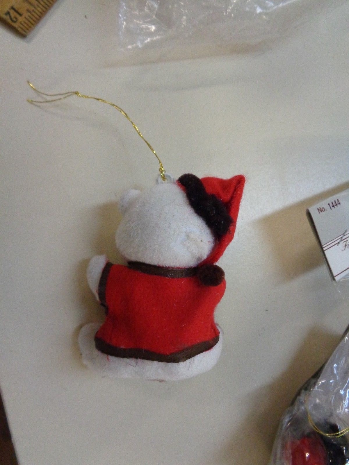 SET OF 15 VINTAGE TEDDY BEAR CHRISTMAS ORNAMENTS