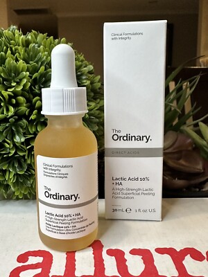 The Ordinary Lactic Acid 10%+ HA, Full Size 1oz/30ml, New Boxed+Free Shipping