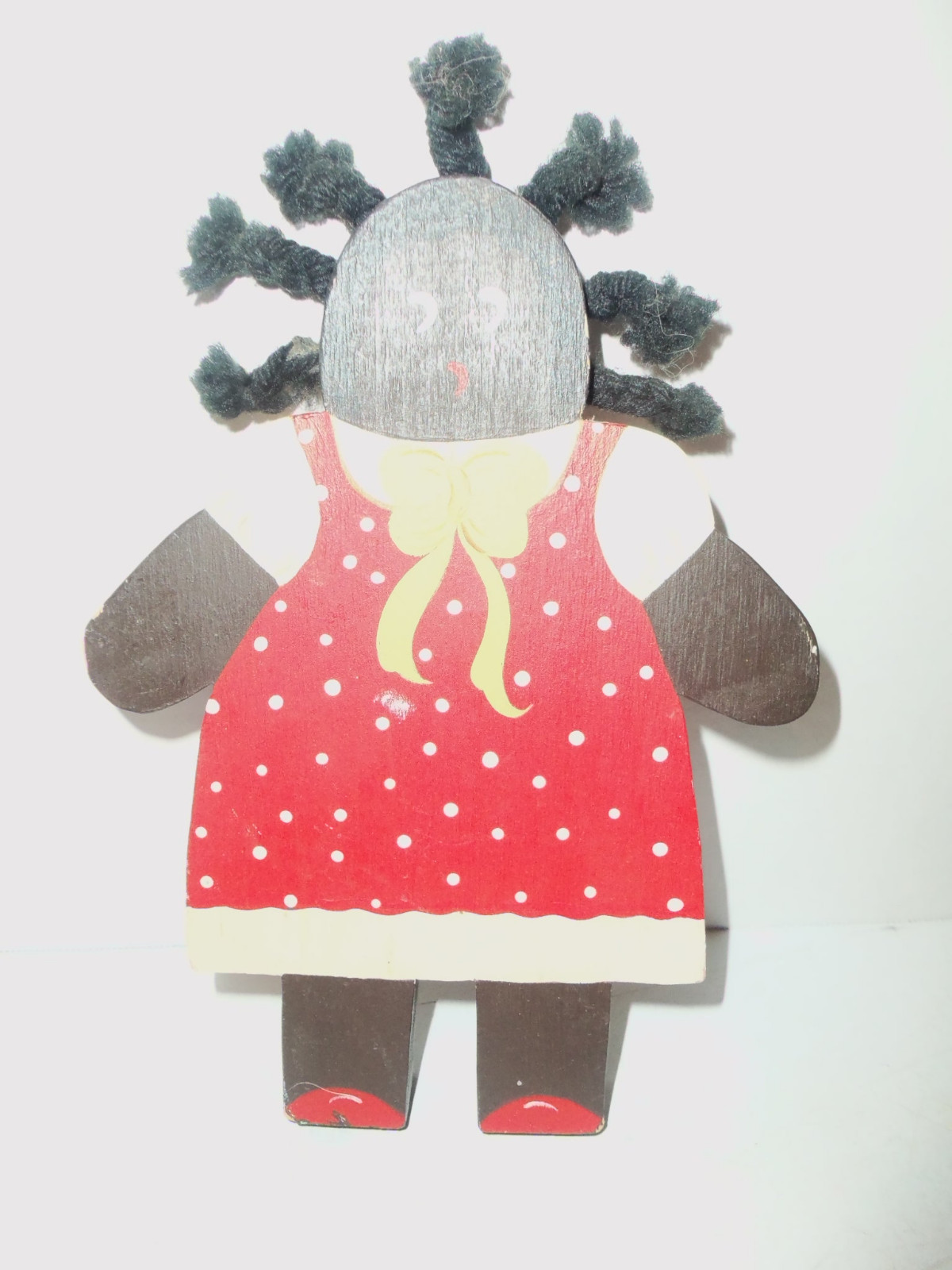 Vtg Black Americana Ethnic Wood Art Ethnicities Character by S. Dagata 8