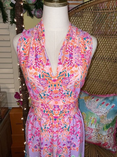 Pre-owned Lilly Pulitzer Pearce Maxi Dress Sunshine ☀️ Vibes Size M,l,xl In Yellow