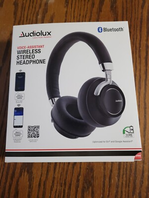 New In The Box AUDIOLUX Bluetooth Voice Assistant Wireless Stereo Headphone