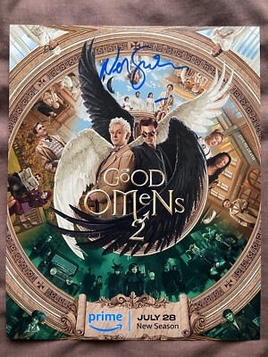 Neil Gaiman Genuine Autograph, Signed In Person, 10x8 Photo, Good Omens.