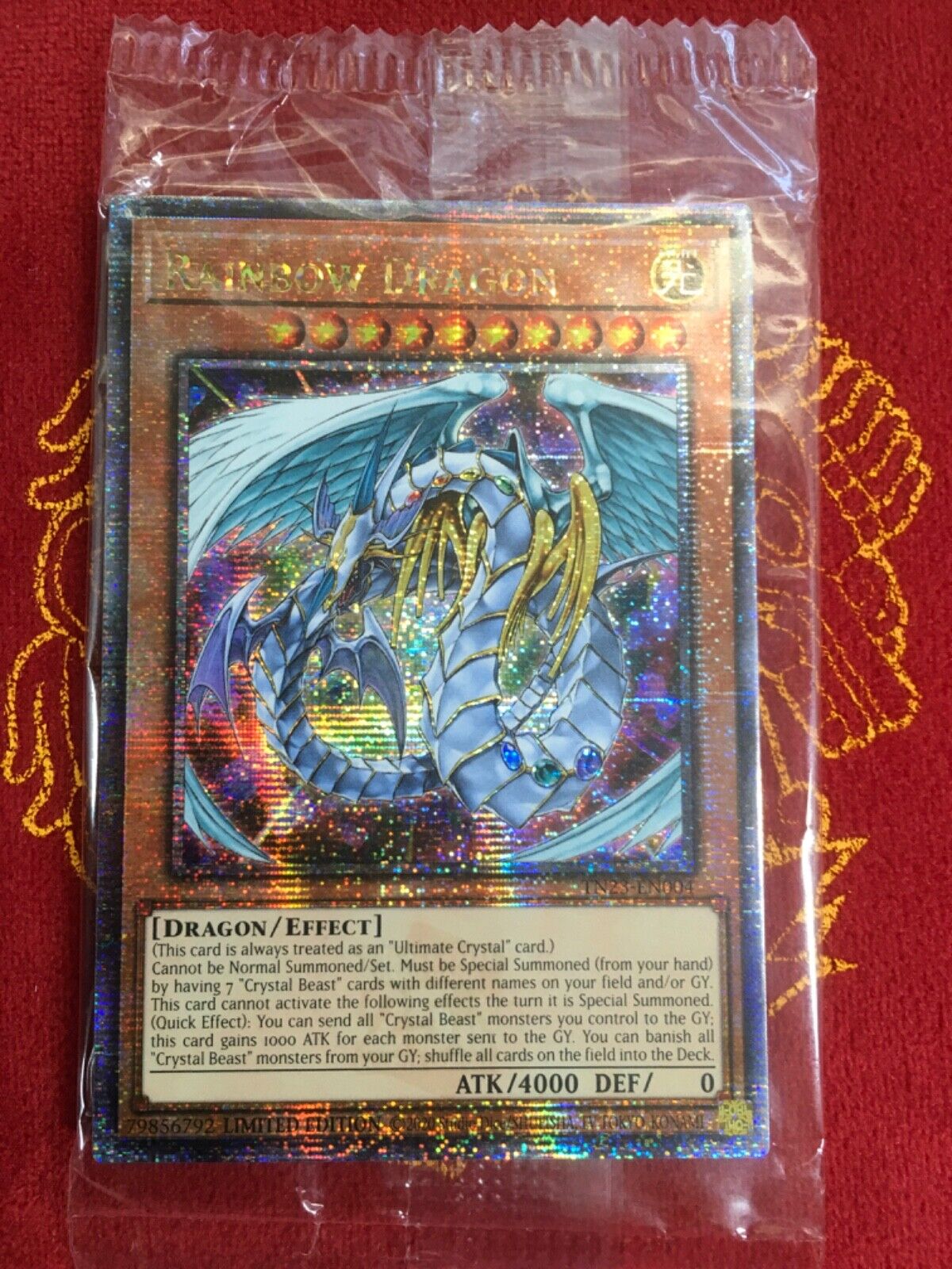 Yugioh Rainbow Dragon Sealed 25th Anniversary Tin Quarter Yugioh Rainbow Dragon Sealed 25th Anniversary Tin Quarter