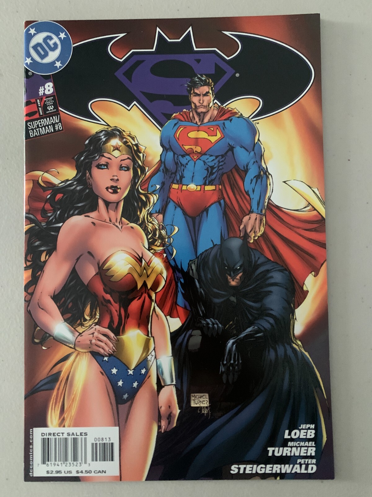 SUPERMAN / BATMAN #8 NM MICHAEL TURNER 3RD VARIANT - 1ST
