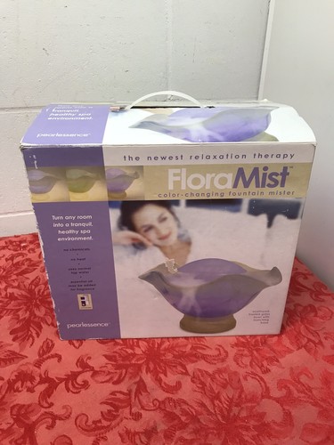 Pearlessence Flora Mist Ultrasonic Color Changing Fountain MISTER NEW Therapy