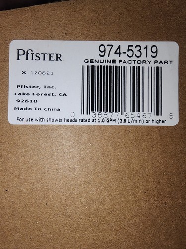 Pfister 974-5319 0X8 Shower Valve Cartridge | eBay