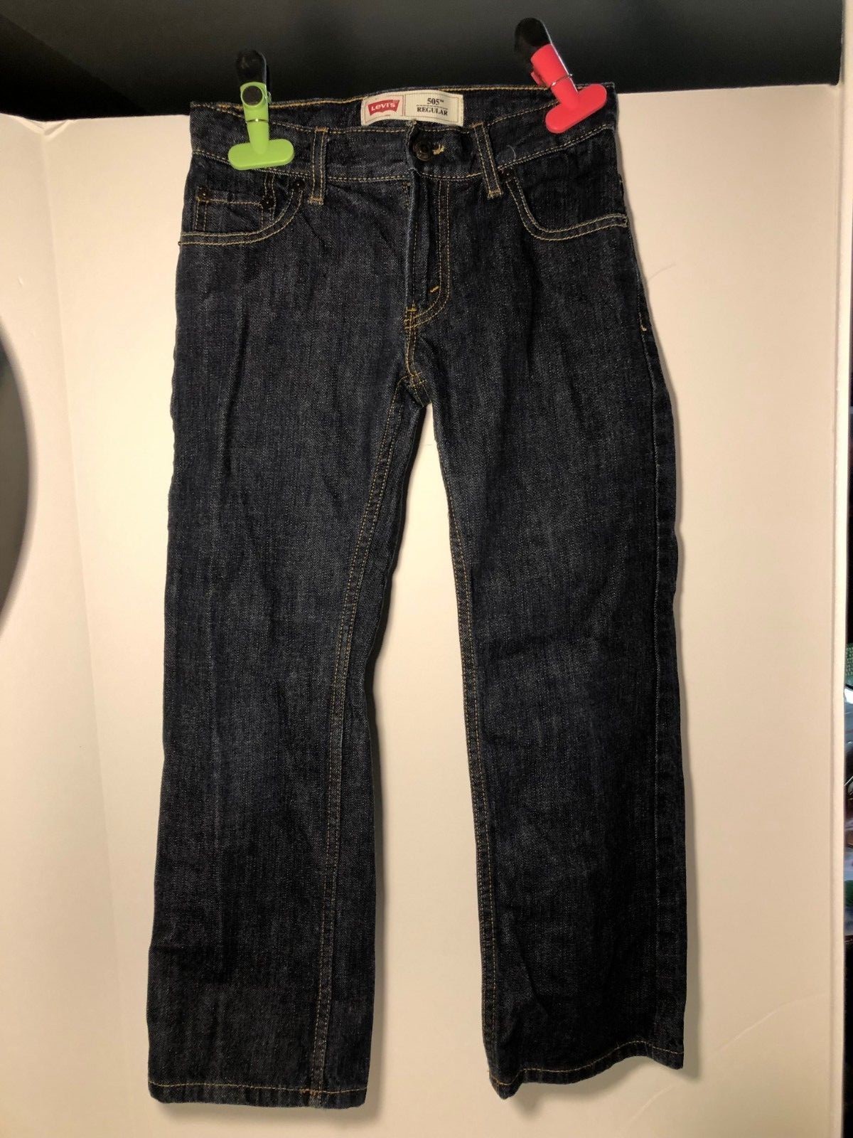 Levis 505 Regular  Blue Jeans Kids Size 8