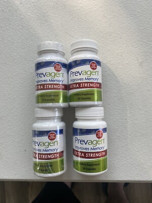Prevagen Extra Strength 20MG Capsules 30 Count Bundle Lot Of 4 Bottles