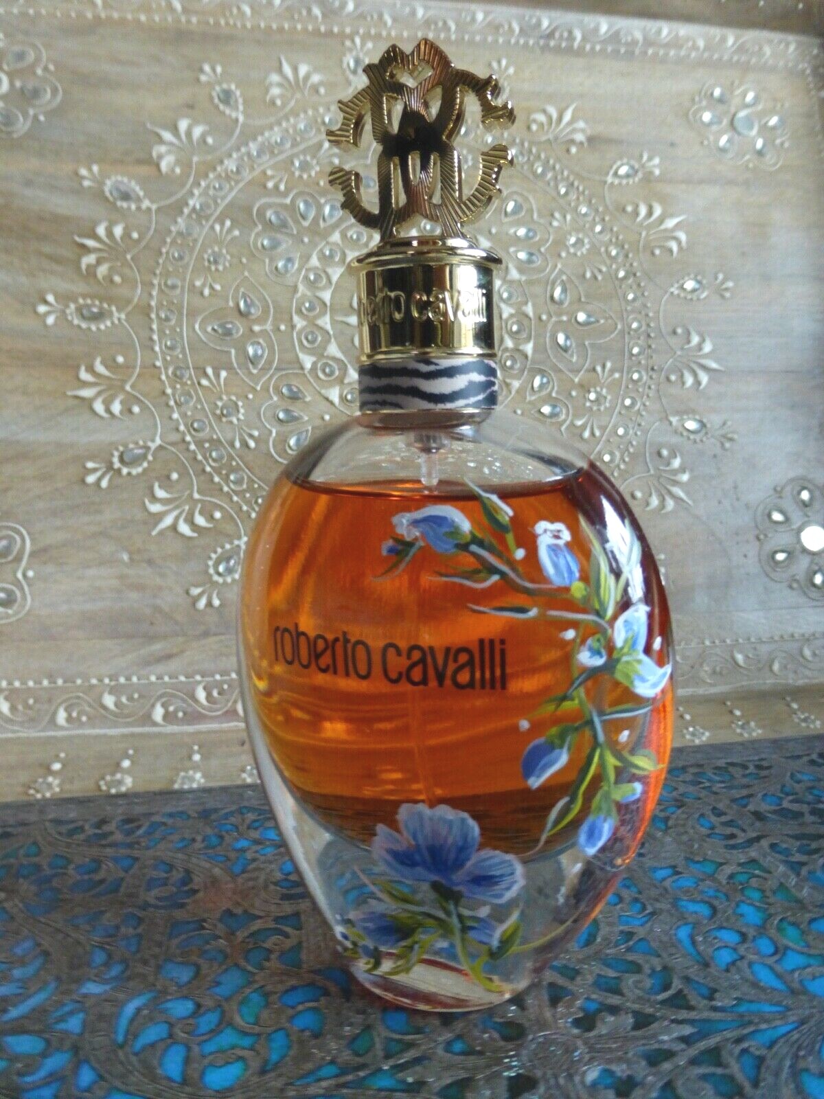 Roberto Cavalli edp LARGE 2.5oz perfume spray HAND PAINTED Roberto Cavalli edp LARGE 2.5oz perfume spray HAND PAINTED