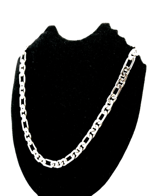 Pure silver chain for 2024 mens with grams