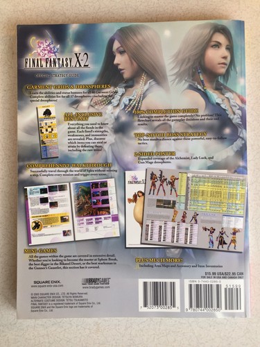 BRADYGAMES Final Fantasy X-2 Official Strategy Guide SQUARE ENIX