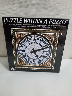 Funtime 400 Piece Jigsaw Puzzle BIG BEN A Puzzle within a Puzzle 16'' x 16'' New
